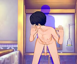 Sword kunst online yaoi - kirito kondomfri med creampie in his røv - japansk asiatisk manga anime spil porno bøsse